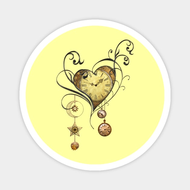 Wonderful steampunk heart Magnet by Nicky2342